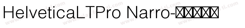 HelveticaLTPro Narro字体转换